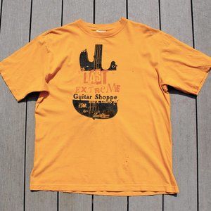 Vintage 90's Levi Strauss guitar shirt Last Extreme Guitar Shop Tshirt